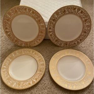 Wedgwood Gold Florentine 8” Salad Plates.